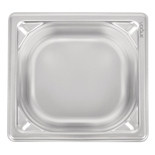 Vogue Heavy Duty Stainless Steel 1/6 Gastronorm Tray 65mm dw449