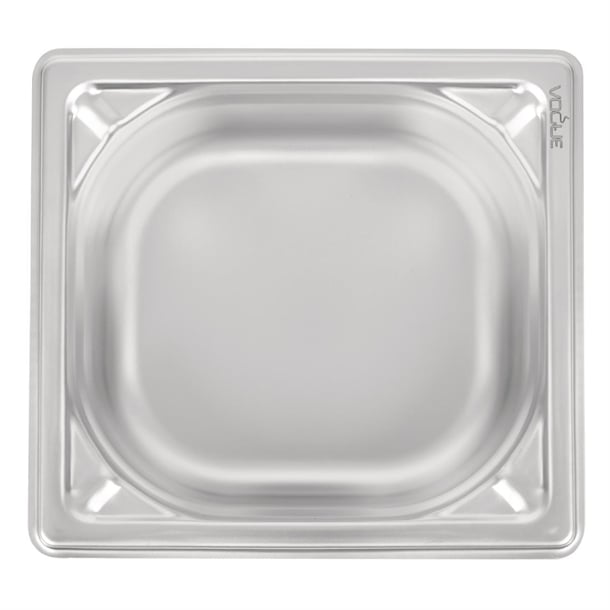 Vogue Heavy Duty Stainless Steel 1/6 Gastronorm Tray 65mm dw449