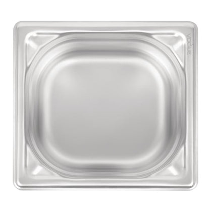 Vogue Heavy Duty Stainless Steel 1/6 Gastronorm Tray 100mm dw450