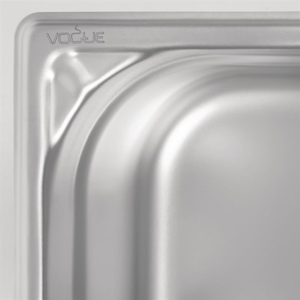 Vogue Heavy Duty Stainless Steel 1/6 Gastronorm Tray 150mm dw451