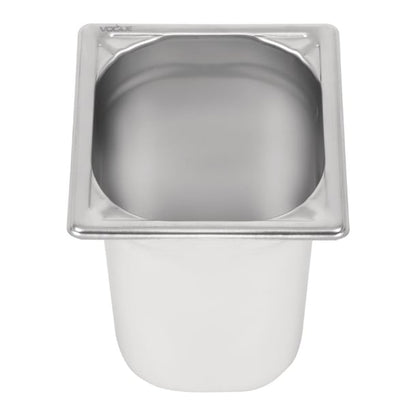 Vogue Heavy Duty Stainless Steel 1/6 Gastronorm Tray 200mm dw452