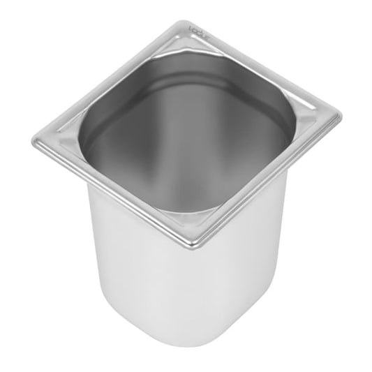 Vogue Heavy Duty Stainless Steel 1/6 Gastronorm Tray 200mm dw452