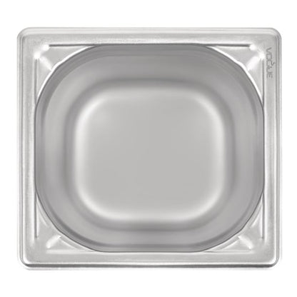 Vogue Heavy Duty Stainless Steel 1/6 Gastronorm Tray 200mm dw452