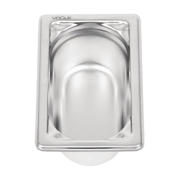 Vogue Heavy Duty Stainless Steel 1/9 Gastronorm Tray 65mm dw453