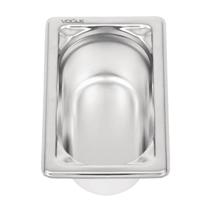 Vogue Heavy Duty Stainless Steel 1/9 Gastronorm Tray 65mm dw453