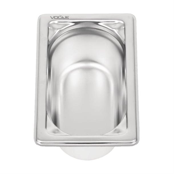 Vogue Heavy Duty Stainless Steel 1/9 Gastronorm Tray 65mm dw453