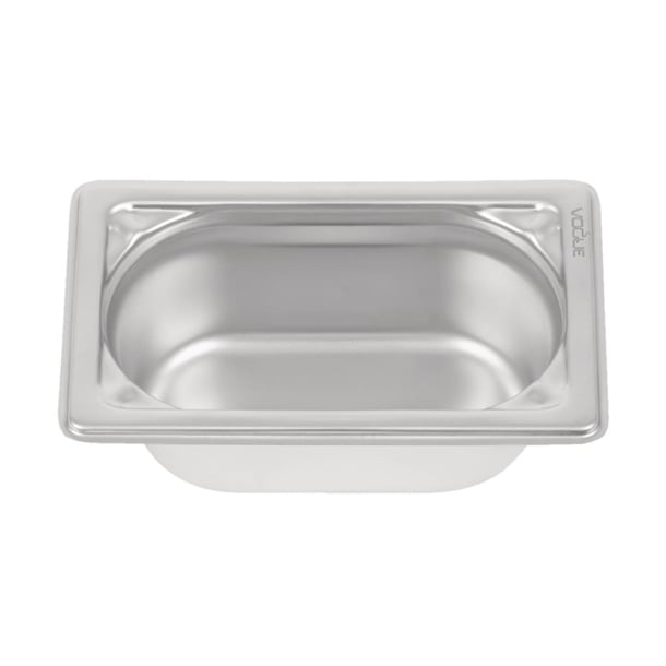 Vogue Heavy Duty Stainless Steel 1/9 Gastronorm Tray 65mm dw453