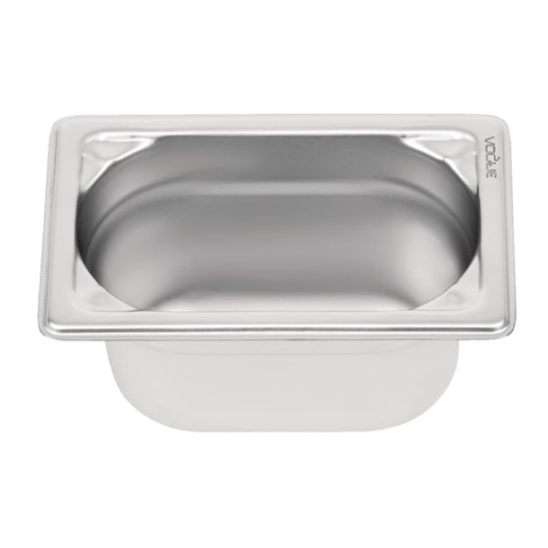 Vogue Heavy Duty Stainless Steel 1/9 Gastronorm Tray 100mm dw454