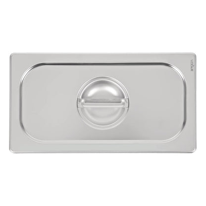 Vogue Heavy Duty Stainless Steel 1/3 Gastronorm Tray Lid dw457