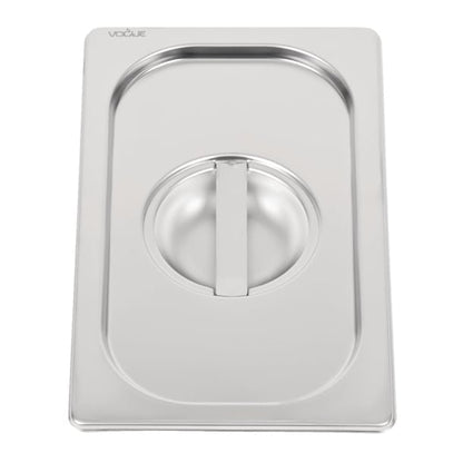 Vogue Heavy Duty Stainless Steel 1/4 Gastronorm Tray Lid dw458