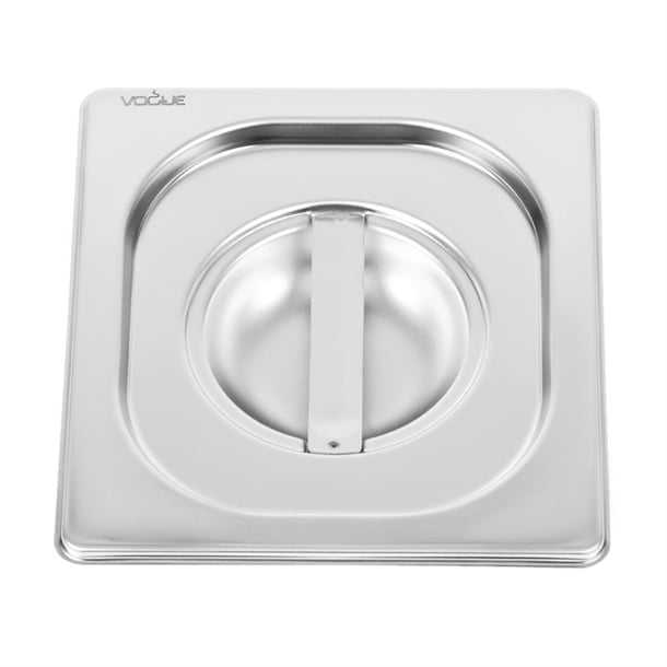 Vogue Heavy Duty Stainless Steel 1/6 Gastronorm Tray Lid dw459