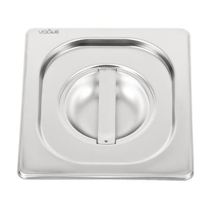 Vogue Heavy Duty Stainless Steel 1/6 Gastronorm Tray Lid dw459