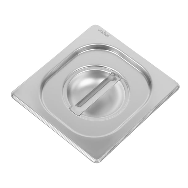 Vogue Heavy Duty Stainless Steel 1/6 Gastronorm Tray Lid dw459