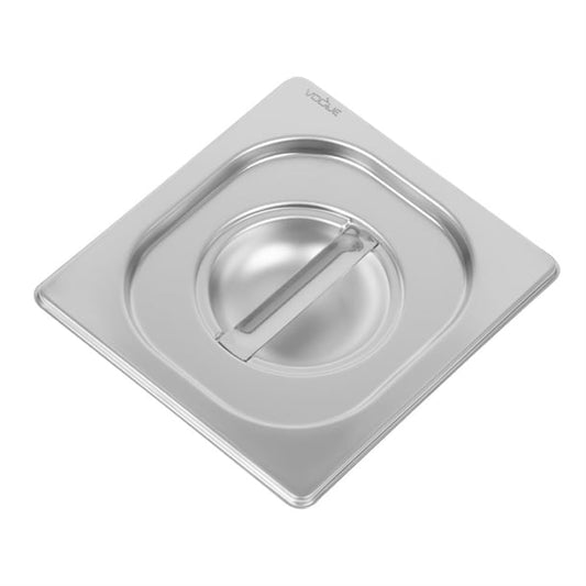 Vogue Heavy Duty Stainless Steel 1/6 Gastronorm Tray Lid dw459