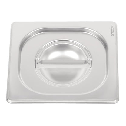 Vogue Heavy Duty Stainless Steel 1/6 Gastronorm Tray Lid dw459
