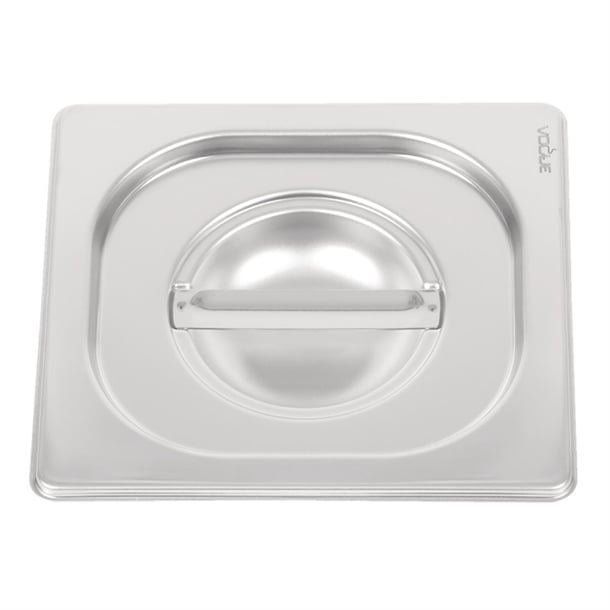 Vogue Heavy Duty Stainless Steel 1/6 Gastronorm Tray Lid dw459