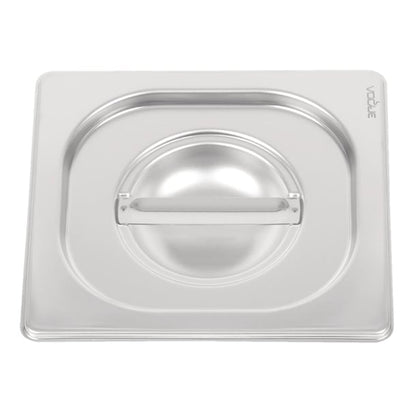 Vogue Heavy Duty Stainless Steel 1/6 Gastronorm Tray Lid dw459