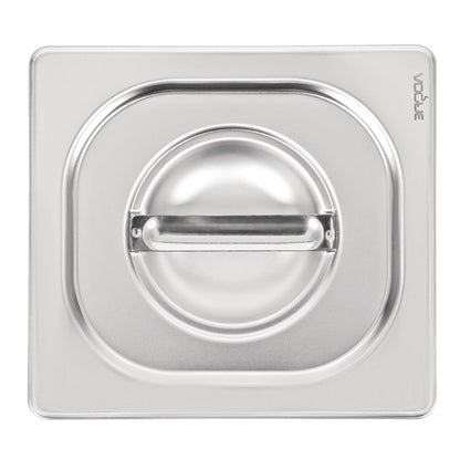 Vogue Heavy Duty Stainless Steel 1/6 Gastronorm Tray Lid dw459