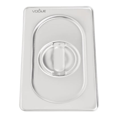Vogue Heavy Duty Stainless Steel 1/9 Gastronorm Tray Lid dw460