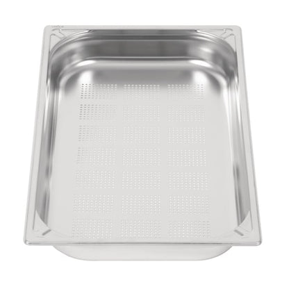 Vogue Heavy Duty Stainless Steel Perforated 1/1 Gastronorm Tray 65mm dw461