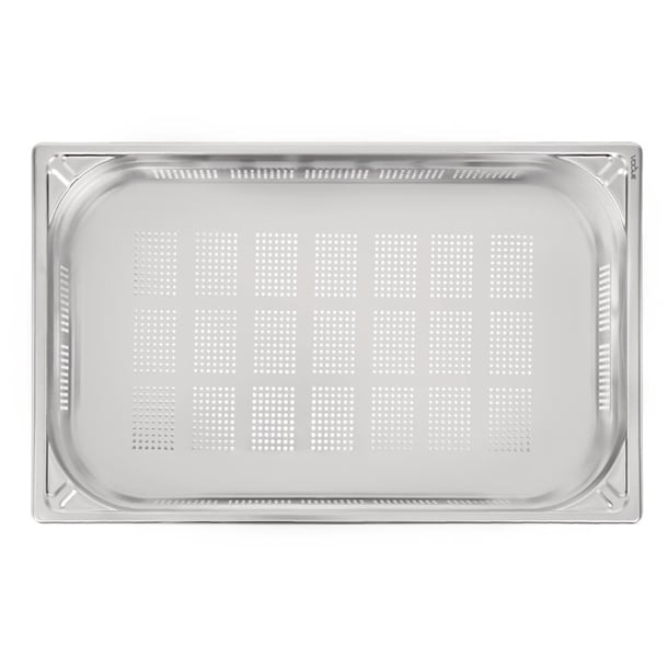 Vogue Heavy Duty Stainless Steel Perforated 1/1 Gastronorm Tray 100mm dw462