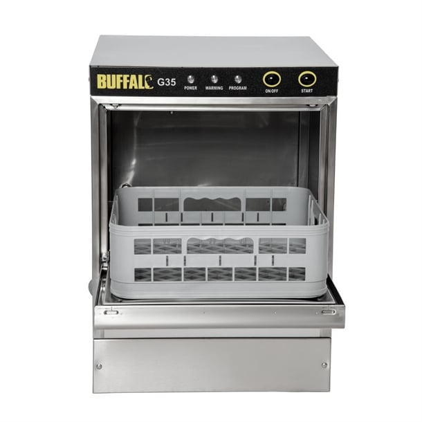 Buffalo Countertop Glasswasher 350x 350mm Baskets dw464