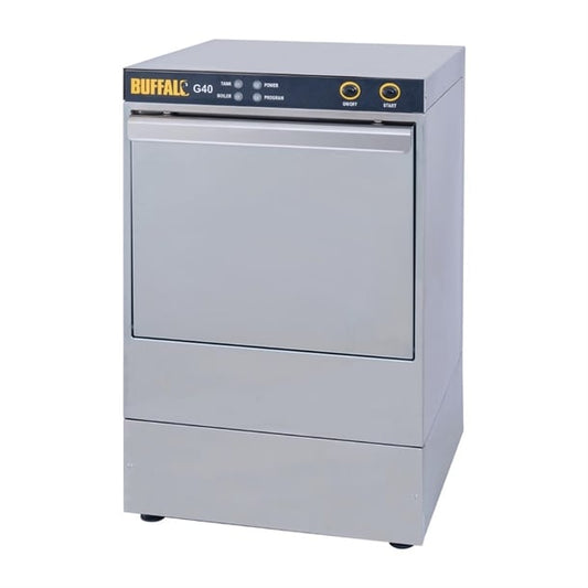 Buffalo Undercounter Glasswasher with Drain Pump 400x400mm Baskets dw467