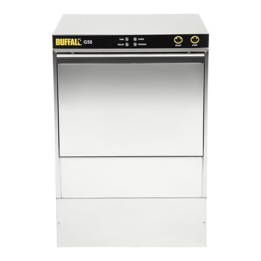 Buffalo Undercounter Glasswasher with Drain Pump 500x500mm Baskets dw468