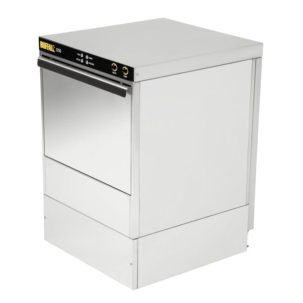 Buffalo Undercounter Glasswasher with Drain Pump 500x500mm Baskets dw468