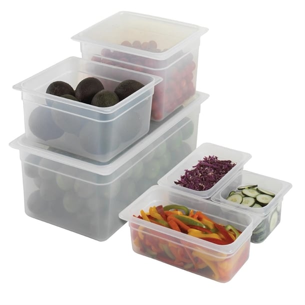 Cambro Polypropylene 1/4 Gastronorm Food Tray 100mm dw506