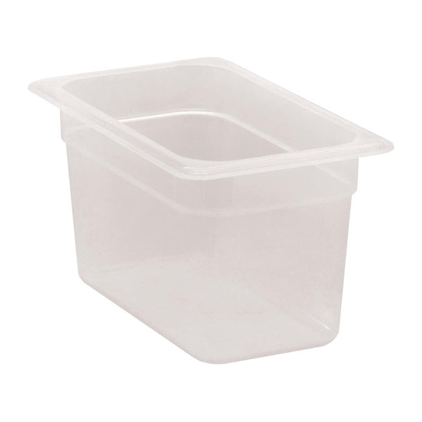 Cambro Polypropylene 1/4 Gastronorm Food Tray 150mm dw507