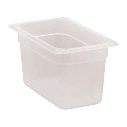 Cambro Polypropylene 1/4 Gastronorm Food Tray 150mm dw507