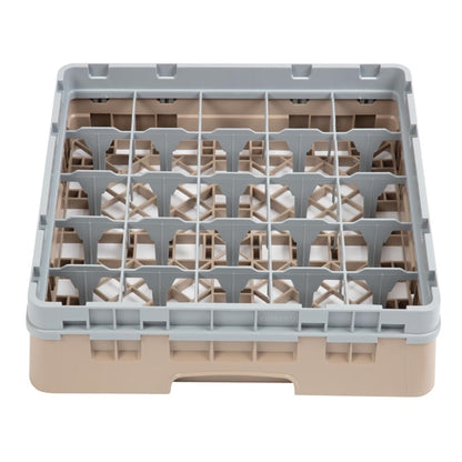 Cambro Camrack Beige 25 Compartments Max Glass Height 92mm dw554
