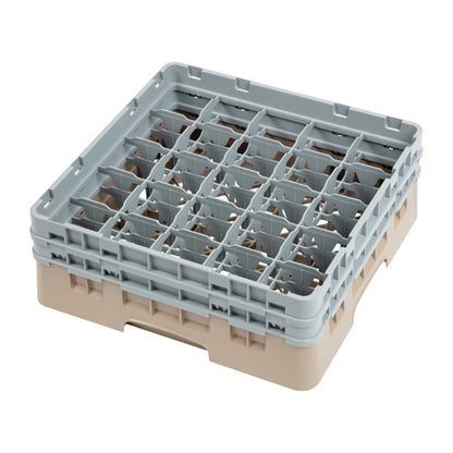 Cambro Camrack Beige 25 Compartments Max Glass Height 133mm dw555