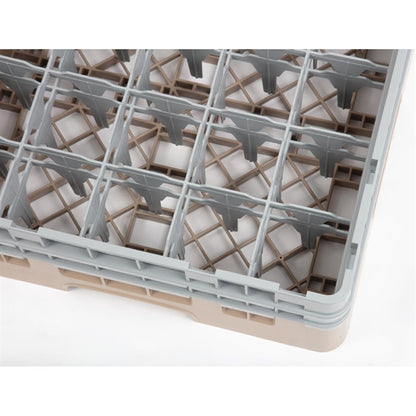 Cambro Camrack Beige 25 Compartments Max Glass Height 133mm dw555