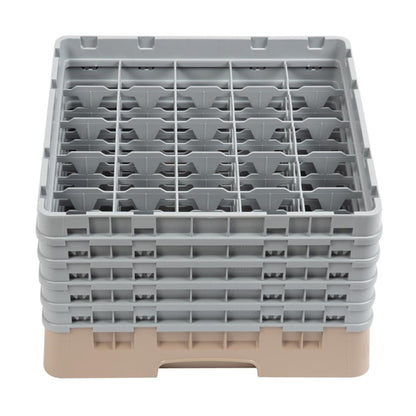 Cambro Camrack Beige 25 Compartments Max Glass Height 257mm dw556