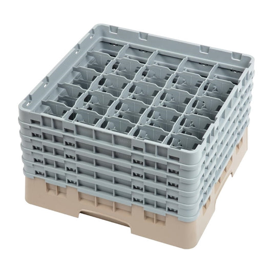 Cambro Camrack Beige 25 Compartments Max Glass Height 257mm dw556