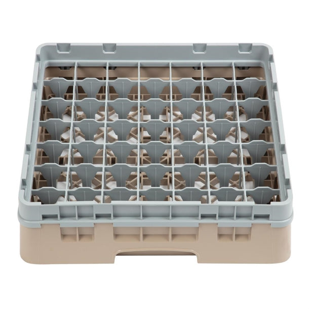 Cambro Camrack Beige 49 Compartments Max Glass Height 92mm dw561