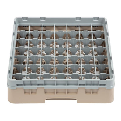 Cambro Camrack Beige 49 Compartments Max Glass Height 92mm dw561