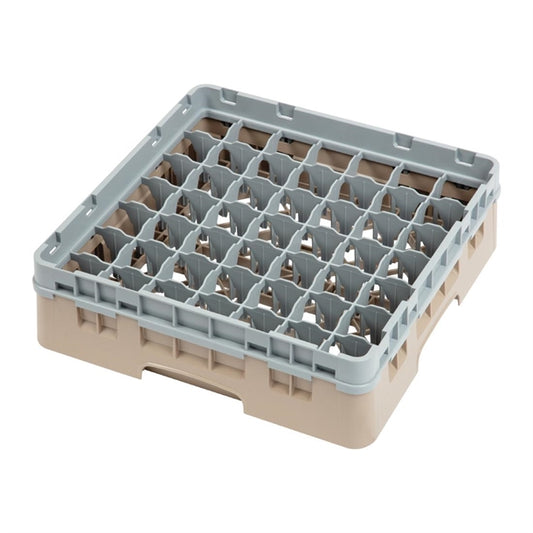 Cambro Camrack Beige 49 Compartments Max Glass Height 92mm dw561