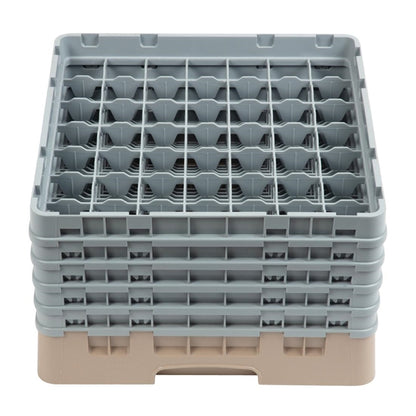Cambro Camrack Beige 49 Compartments Max Glass Height 257mm dw562