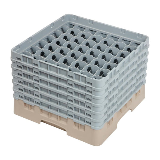 Cambro Camrack Beige 49 Compartments Max Glass Height 298mm dw563