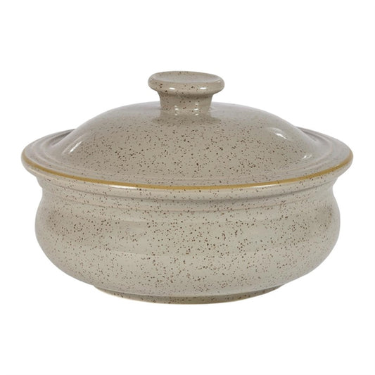 Churchill Stonecast Lidded Stew Pots Peppercorn Grey 430ml (6 Pack) dw606