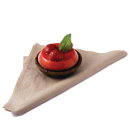 Vegware Recycled Lunch Napkin Kraft 33x33cm 2ply 1/4 Fold (2000 Pack) dw621