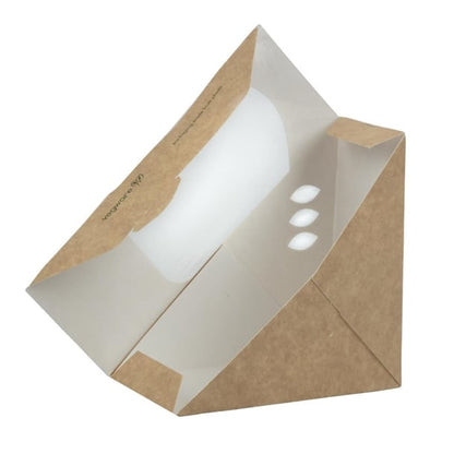 Vegware Compostable Kraft Sandwich Wedges 65mm (500 Pack) dw624