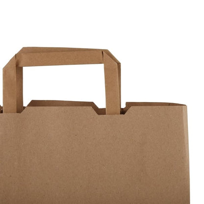 Vegware Compostable Recycled Paper Carrier Bags Large (250 Pack) dw628