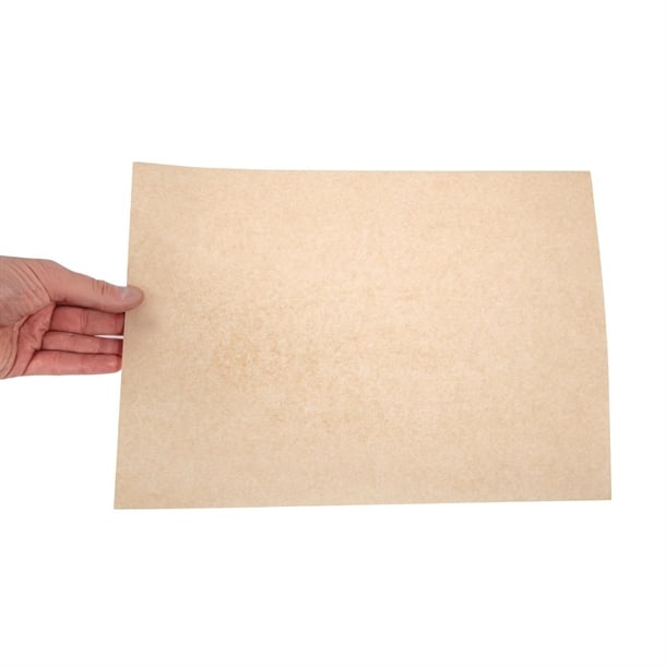 Vegware Compostable Unbleached Greaseproof Paper 380 x 275mm dw631