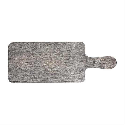 Churchill Alchemy Buffet Handled Melamine Paddle Boards Distressed Wood 266mm (4 Pack) dw761