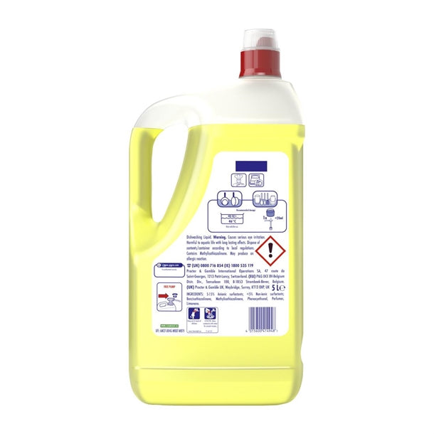 Fairy Professional Washing Up Liquid Lemon 5Ltr (2 Pack) dx553