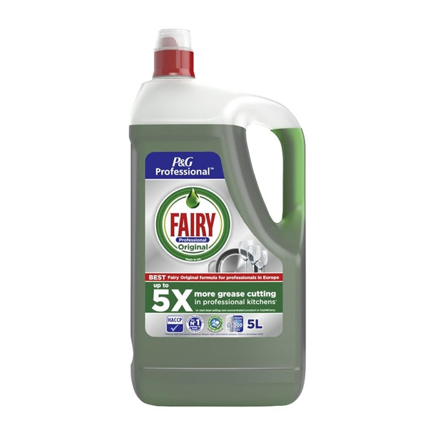 Fairy Professional Washing Up Liquid Original 5Ltr (2 Pack) dx555
